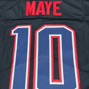 Men's Drake Maye #10 New England Patriots Alternate Jersey Size Large